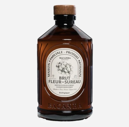 Sirop Bio BACANHA Brut de Floare de soc 400ml