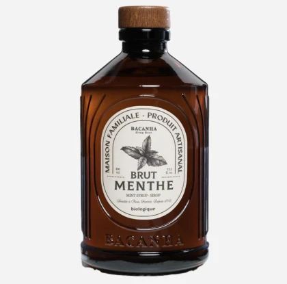 Sirop Bio BACANHA Brut de Mentă 400ml