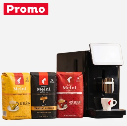 Set Promoțional: Kalerm B6 + 3 Sortimente Cafea Boabe Julius Meinl