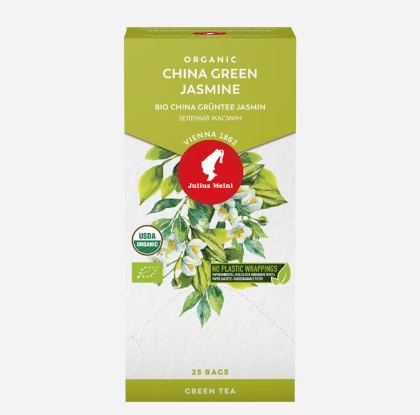 Julius Meinl China Green Jasmine, зелёный чай с жасмином в пакетиках