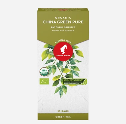 Julius Meinl China Green Pure, зелёный чай в пакетиках