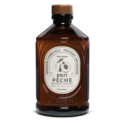 Sirop Bio BACANHA Brut de Piersici 400ml