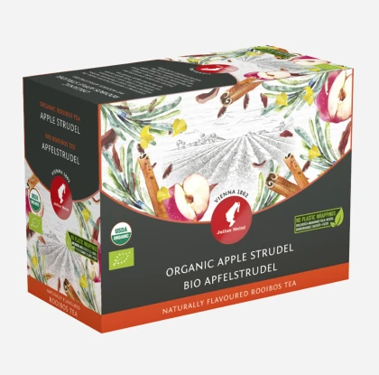 Julius Meinl Organic Apple Strudel, чай ройбуш Big Bags
