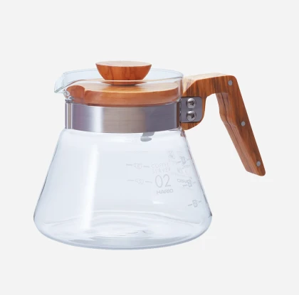 Hario Coffee Server 600 ml — Olive Wood