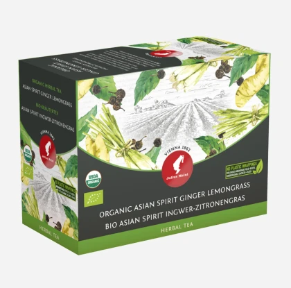 Julius Meinl Organic Asian Spirit Ginger & Lemongrass, чай Big Bags