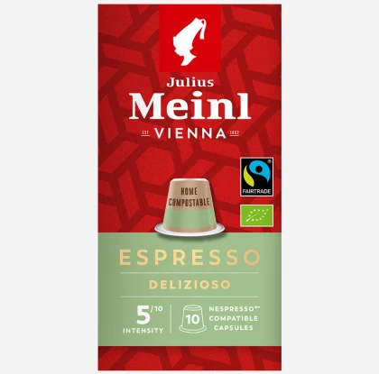 Julius Meinl Espresso Delizioso, капсулы BIO, 10 шт