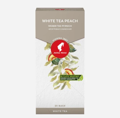 Julius Meinl White Tea Peach, белый чай в пакетиках