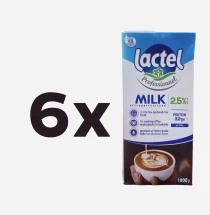 Set 6 X Lactel Professionnel, lapte UHT 2,5%, 1 kg
