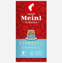 Julius Meinl Espresso Decaffeinato, капсулы BIO, 10 шт