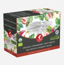 Julius Meinl Organic Strawberry Mint Breeze, фруктовый чай Big Bags