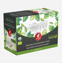 Julius Meinl Organic Refreshing Mint, мятный чай Big Bags