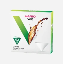 Hario Filtre de hârtie V60 02 — Albe, 100 de foi